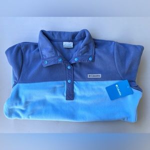 Womens Columbia Fleece 1/4 Snap Buttons